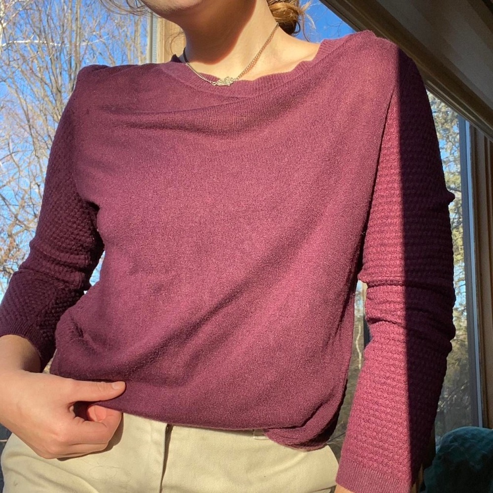 Purple plum colored sweater
